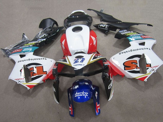 2005-2006 Honda CBR600RR Motorcycle Fairings - White Red Black Blue 27 Canada for Sale