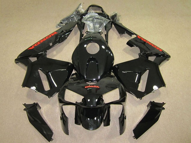 2005-2006 Honda CBR600RR Motorcycle Fairings - Glossy Black Red Canada for Sale