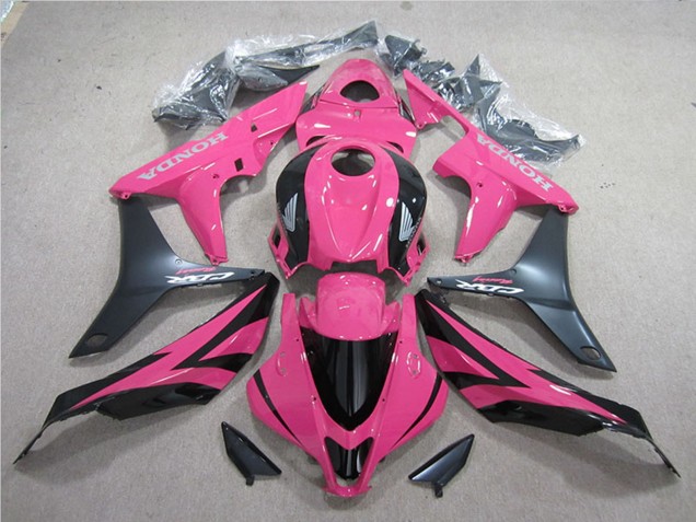 2007-2008 Honda CBR600RR Motorcycle Fairing Kits - Pink Matte Black Canada for Sale