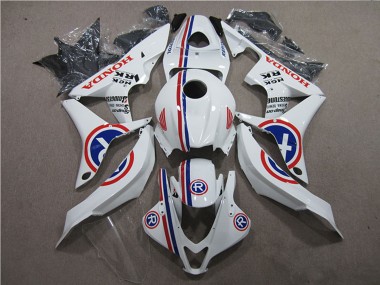 2007-2008 Honda CBR600RR Motorcycle Fairings - White Blue Red R Canada for Sale