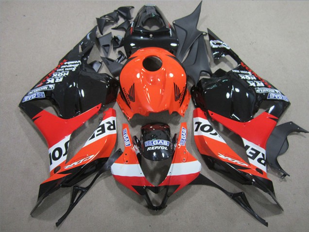 2009-2012 Honda CBR600RR Full Motorcycle Fairings - Orange White Red Glossy Black Repsol Canada for Sale