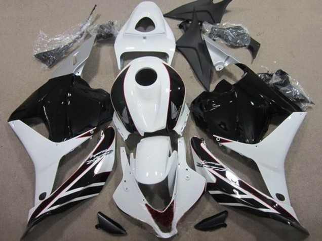 2009-2012 Honda CBR600RR Motorcycle Fairing Kits - White Glossy Black Canada for Sale