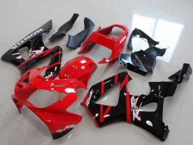 2000-2001 Honda CBR900RR 929 Motorcycle Fairings - Red Glossy Black Stripe Canada for Sale