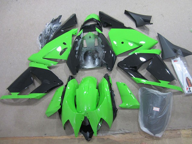 2004-2005 Kawasaki ZX10R Motorcycle Fairings - Black Green Canada for Sale