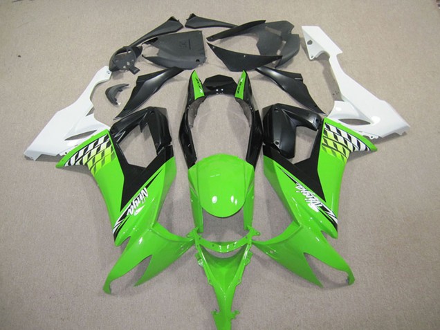 2008-2010 Kawasaki ZX10R Motorcycle Fairing Kits - White Green Black Canada for Sale