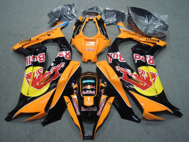 2011-2015 Kawasaki ZX10R Motorcycle Fairings - Orange Black Red Bull Canada for Sale