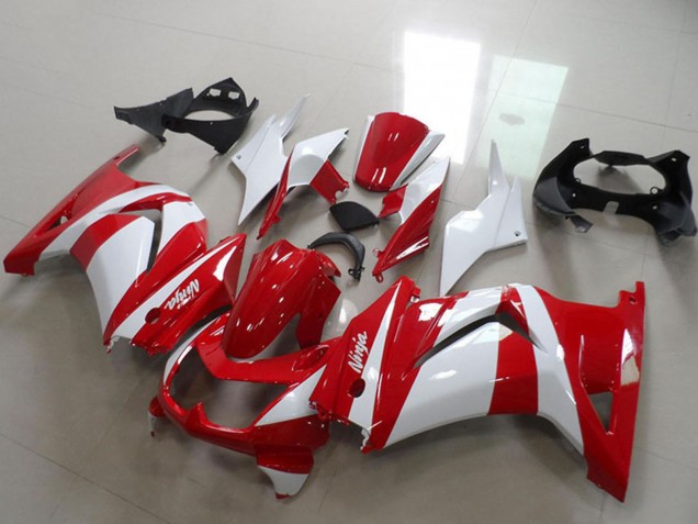 2008-2012 Kawasaki ZX250R Motorcycle Fairings - White Red Canada for Sale