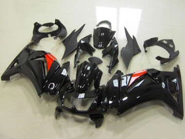 2008-2012 Kawasaki ZX250R Motorcycle Fairings - Glossy Black Red Canada for Sale