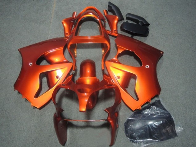 2000-2002 Kawasaki ZX6R Motorcycle Fairings - Orange Canada for Sale