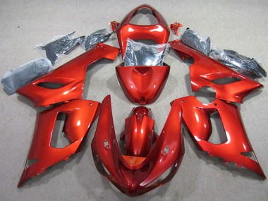 2005-2006 Kawasaki ZX6R Motorcycle Fairing - Red Canada for Sale