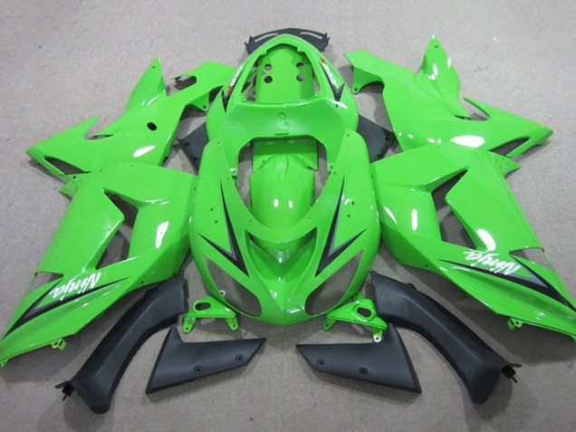 2013-2018 Kawasaki ZX6R Motorcycle Fairings - Green Canada for Sale