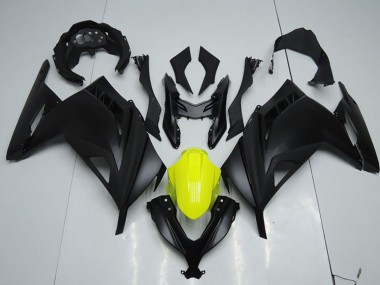 2013-2018 Kawasaki ZX300R Motorcycle Fairings - Matte Black Yellow Canada for Sale