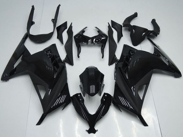 2013-2018 Kawasaki ZX300R Motorcycle Fairings - Glossy Black Canada for Sale