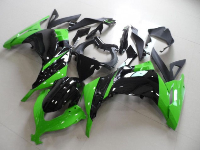 2013-2018 Kawasaki ZX300R Motorcycle Fairing - Green Glossy Black Canada for Sale
