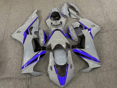 2017-2023 Honda CBR1000RR Motorcycle Fairings - Nardo Grey with Blue Stripe Canada for Sale