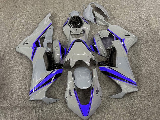 2017-2023 Honda CBR1000RR Motorcycle Fairings - Nardo Grey with Blue Stripe Canada for Sale