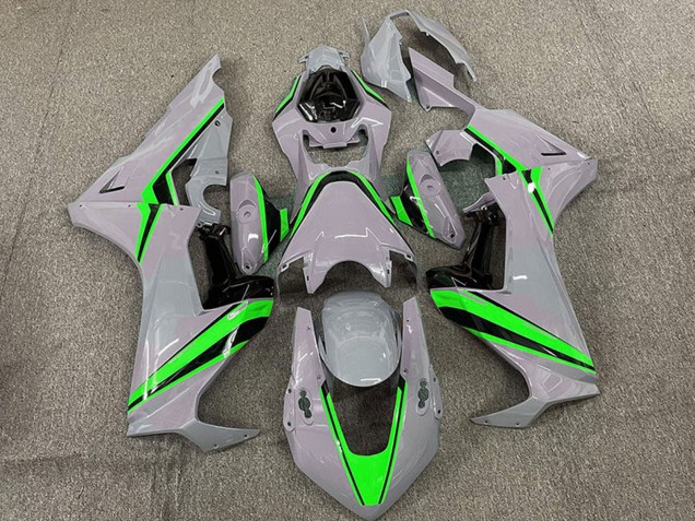 2017-2023 Honda CBR1000RR Motorcycle Fairings - Nardo Grey with Green Stripe Canada for Sale