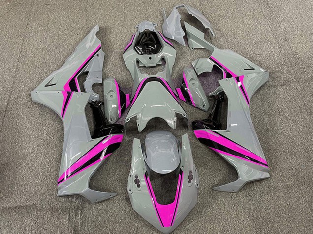 2017-2023 Honda CBR1000RR Motorcycle Fairings - Nardo Grey with Pink Stripe Canada for Sale
