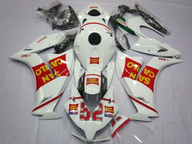 2012-2016 Honda CBR1000RR Motorcycle Fairings - White Red Yellow San Carlo Canada for Sale