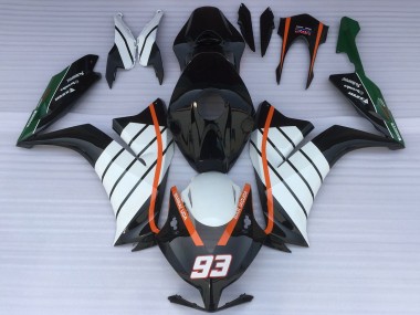 2012-2016 Honda CBR1000RR Motorcycle Fairings - White Orange Glossy Black Baracuda 93 Canada for Sale