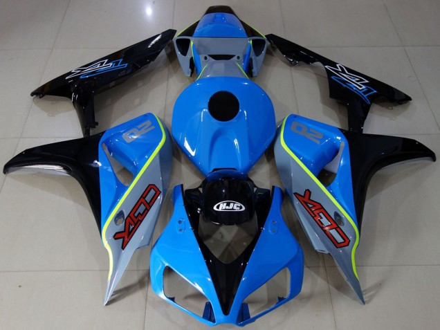 2006-2007 Honda CBR1000RR Motorcycle Fairings - Blue Yellow Glossy Black Custom CBR Canada for Sale