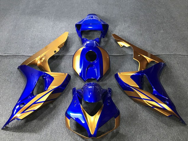 2006-2007 Honda CBR1000RR Motorcycle Fairings - Gold Blue Canada for Sale