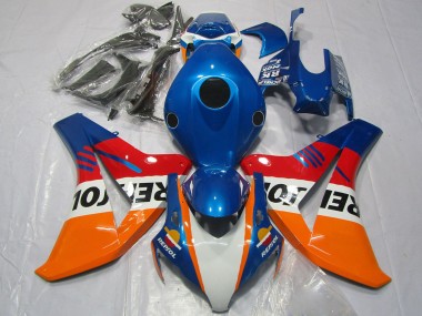 2008-2011 Honda CBR1000RR Motorcycle Fairings - Orange White Red Blue Repsol Canada for Sale