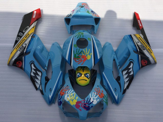 2004-2005 Honda CBR1000RR Motorcycle Fairings - Blue Yellow Black Red Shark Canada for Sale