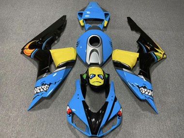 2006-2007 Honda CBR1000RR Motorcycle Fairings - Light Blue Yellow Silver Glossy Black Shark Canada for Sale