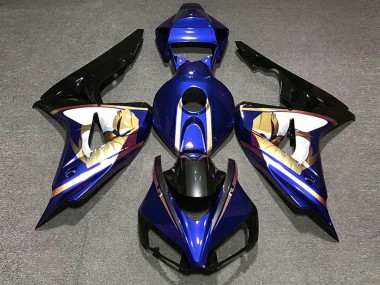 2006-2007 Honda CBR1000RR Motorcycle Fairings - Blue White Gold Glossy Black Canada for Sale