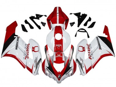 2004-2005 Honda CBR1000RR Motorcycle Fairings - White Red Glossy Black Pramac Bridgestone Canada for Sale