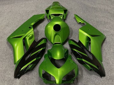 2004-2005 Honda CBR1000RR Motorcycle Fairings - Green Glossy Black Stripe Canada for Sale