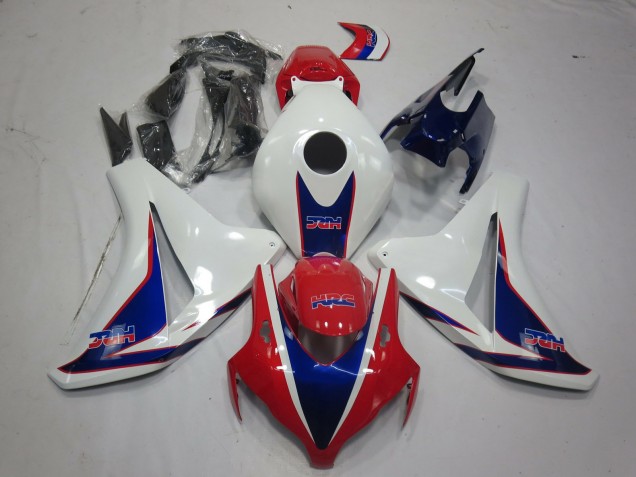 2008-2011 Honda CBR1000RR Motorcycle Fairings - White Red Blue HRC Style Canada for Sale