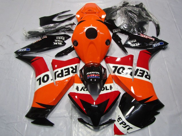 2012-2016 Honda CBR1000RR Motorcycle Fairings - Orange White Red Glossy Black Repsol Canada for Sale