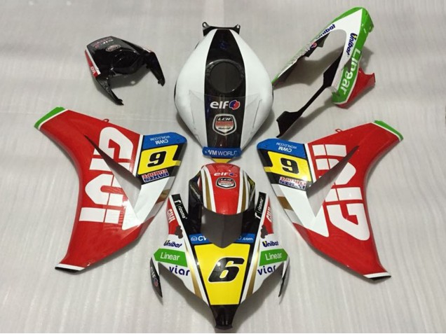 2008-2011 Honda CBR1000RR Motorcycle Fairings - White Red Yellow Green Black Givi 6 Canada for Sale