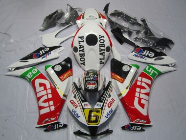 2012-2016 Honda CBR1000RR Motorcycle Fairings - White Red Green Givi PlayBoy Canada for Sale