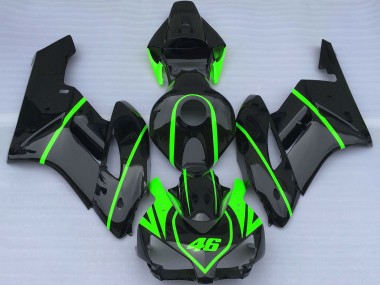 2004-2005 Honda CBR1000RR Motorcycle Fairings - Glossy Black High Viz Green Canada for Sale