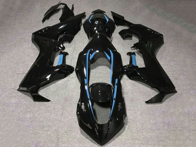 2017-2023 Honda CBR1000RR Motorcycle Fairings - Glossy Black Light Blue Lining Canada for Sale