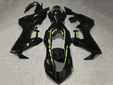 2017-2023 Honda CBR1000RR Motorcycle Fairings - Glossy Black Lime Green Lining Canada for Sale