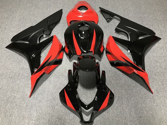 2007-2008 Honda CBR600RR Motorcycle Fairings - Red Glossy Black Canada for Sale