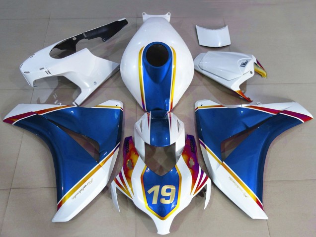 2008-2011 Honda CBR1000RR Motorcycle Fairings - White Blue Yellow Red 19 Canada for Sale