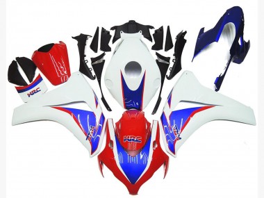 2008-2011 Honda CBR1000RR Motorcycle Fairing Kits - White Blue Red HRC Canada for Sale