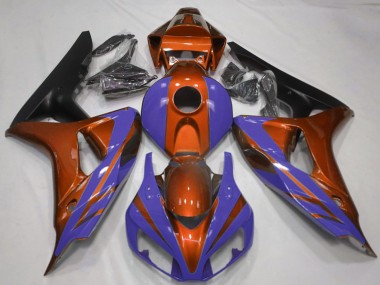 2006-2007 Honda CBR1000RR Motorcycle Fairings - Orange Blue Matte Black Canada for Sale