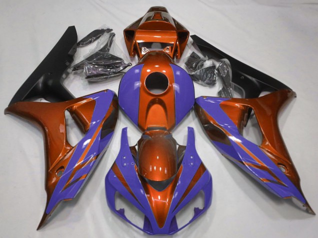 2006-2007 Honda CBR1000RR Motorcycle Fairings - Orange Blue Matte Black Canada for Sale
