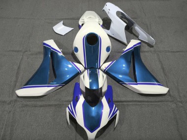 2008-2011 Honda CBR1000RR Motorcycle Fairings - White Glossy Pearl Blue Canada for Sale