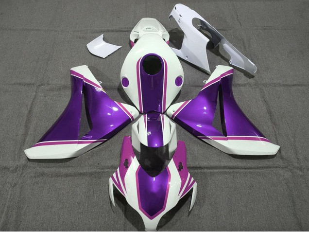 2008-2011 Honda CBR1000RR Motorcycle Fairings - White Glossy Purple Pink Canada for Sale