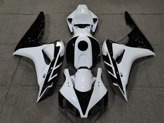 2006-2007 Honda CBR1000RR Motorcycle Fairing - White Glossy Black Canada for Sale