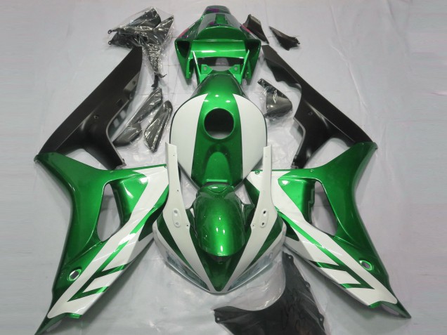 2006-2007 Honda CBR1000RR Motorcycle Fairings - Green White Matte Black Canada for Sale