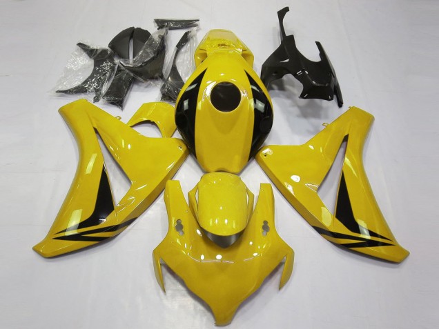 2008-2011 Honda CBR1000RR Motorcycle Fairings - Yellow Glossy Black OEM Style Canada for Sale