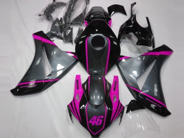 2008-2011 Honda CBR1000RR Motorcycle Fairings - Grey Pink Matte Black Motul 46 Canada for Sale